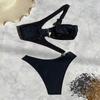 2025 New Solid Color Sexy One-Piece Bikini Swimsuit for Women