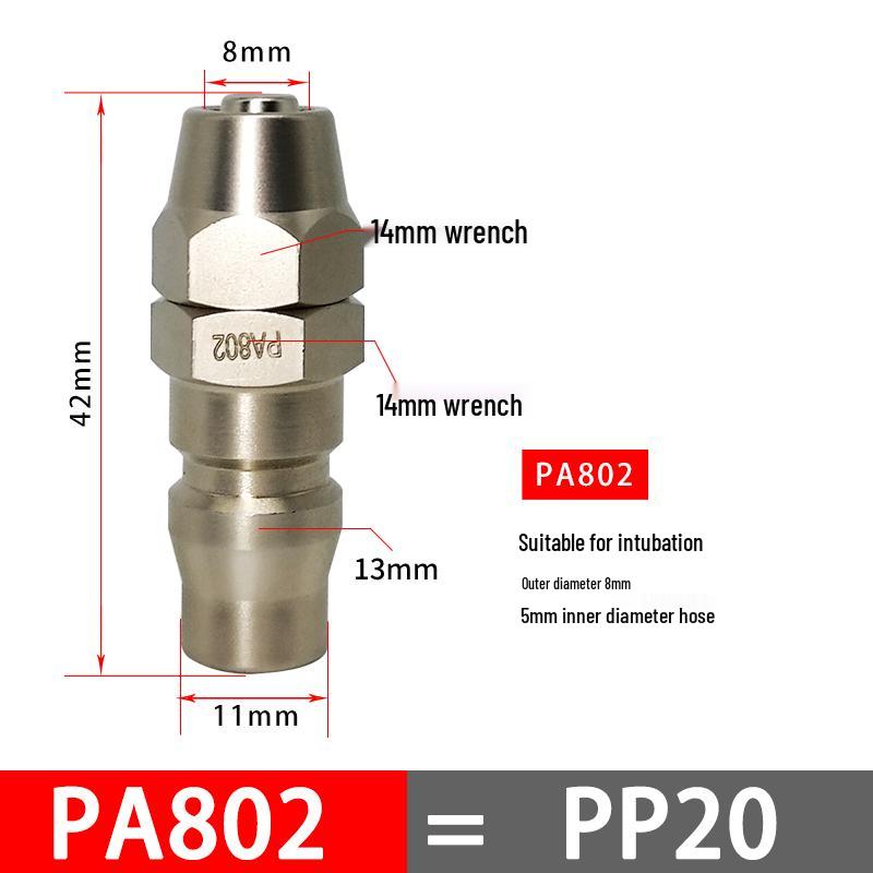 C-Type Pneumatic Quick Connector for Air Compressors and Oxygen Hoses