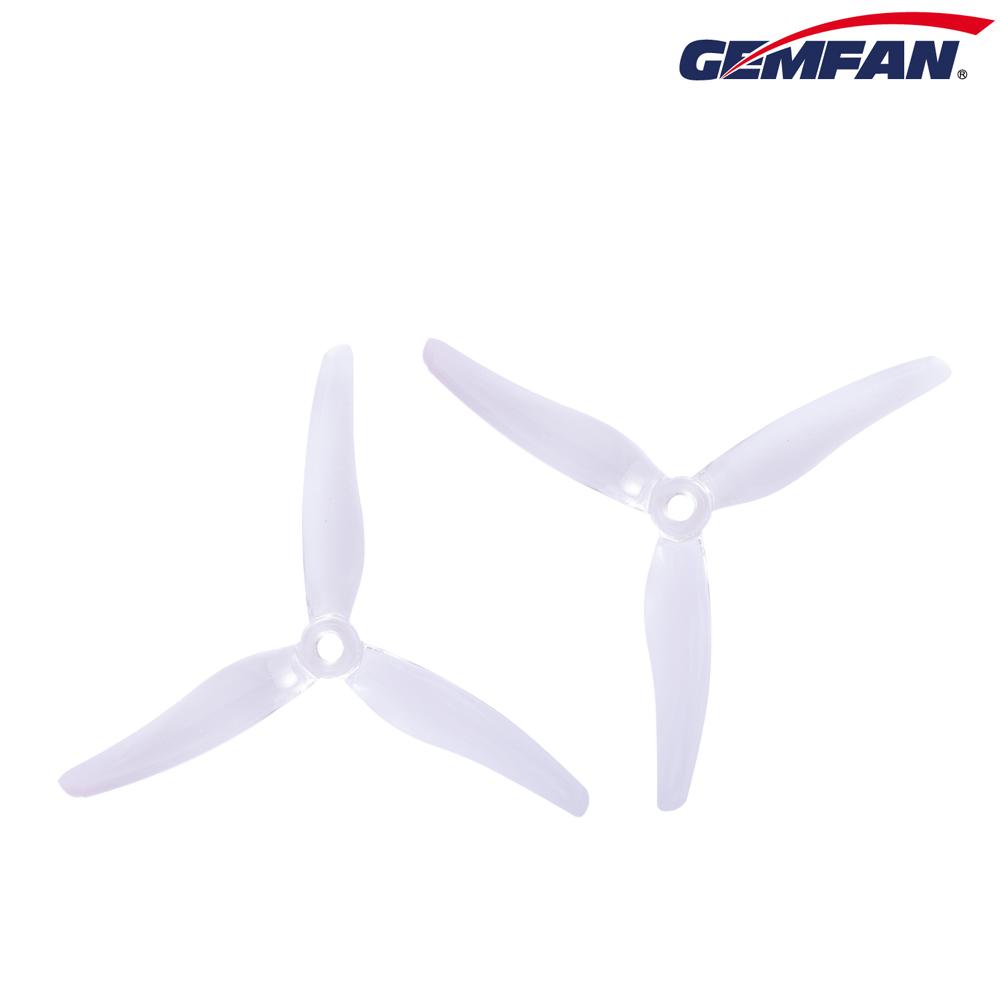 24 pcs/ 12 pairs Gemfan 51433 5inch 3 blade tri-blade Propeller Props Compatible Brushless Motor for FPV Racing Drone 51466