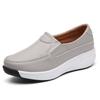 Fashion Women's Platform Sneakers Summer New Genuine Leather Wedge Shoes for Women Flat Slip On Casual Ladies Walking Shoes