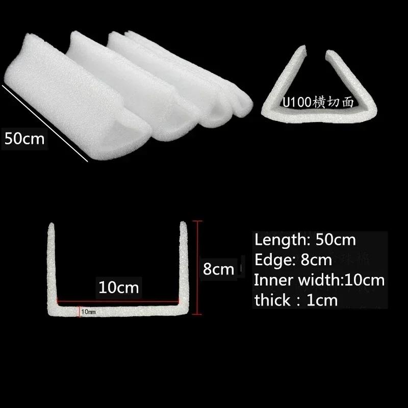 U-Form Perlschaum Schutzecke Tür Fenster Bilderrahmen Gerade Stange Kante Ecke Kollisionsschutz Hülle Weißer Kunststoff Schaumstoff