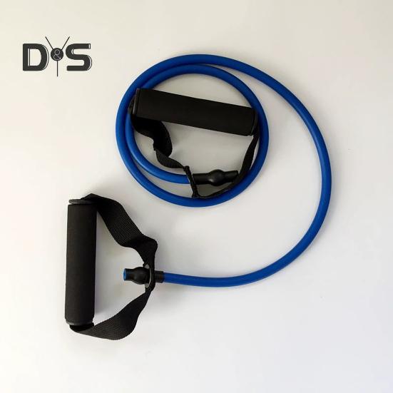 Fitness Resistance Band with Anti-slip Handle Portable Men Women Arm Shoulder Stretch Strength Training Leg Toning Exercise Elastic Strap Tension