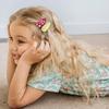 Set da 20 Pezzi Fermagli per Capelli in Cotone con Mini Stampe Floreali per Bambine, Fermagli per Capelli Bambini in Tessuto a Quadretti, BB Fermagli per Capelli, Dolci Accessori per Capelli