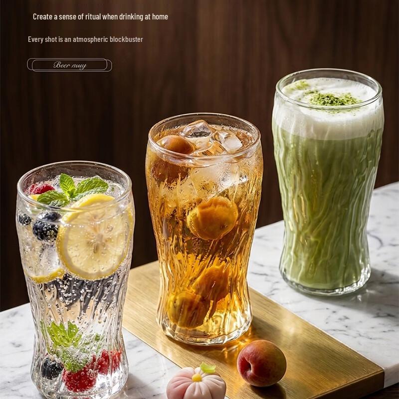 HongZhu Bark Texture Craft Beer Glasses Set