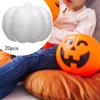 20Pcs White Foam Pumpkins Polystyrene Props Kids Gift Artificial Fake DIY Arts