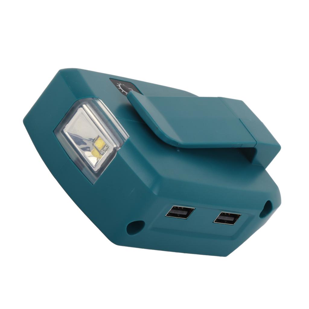 Duální USB LED světelný adaptér Lithium-iontová baterie Zdroj napájení Nabíječka Měnič 14.4?20V Vstup