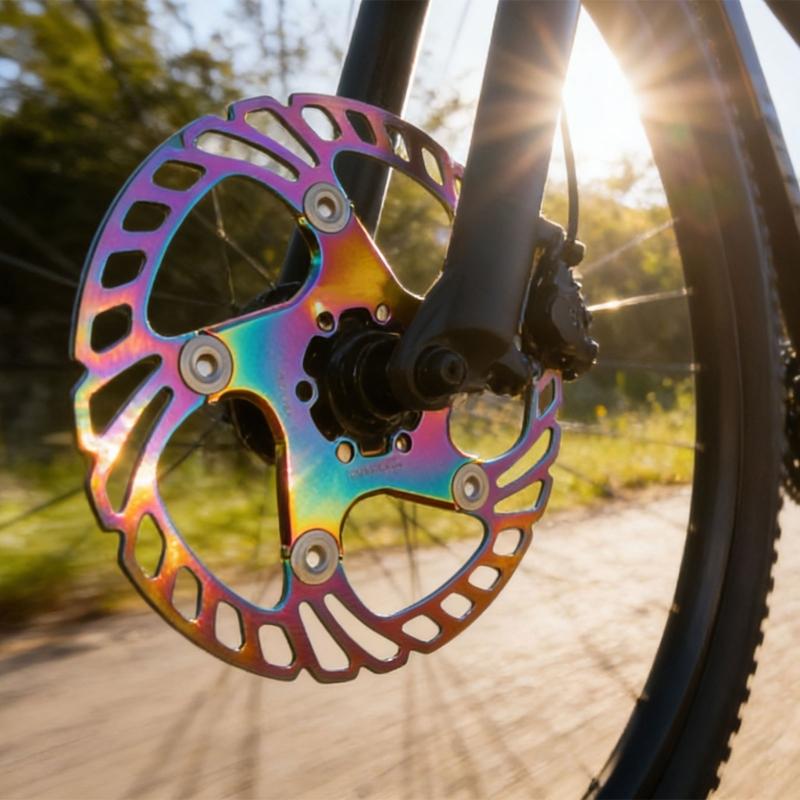 140/160/180/203mm 6 Hole Disc Brake Rotors Aluminum Alloy Floating Brake Rotors for Road Bike and Mountain Bike Part