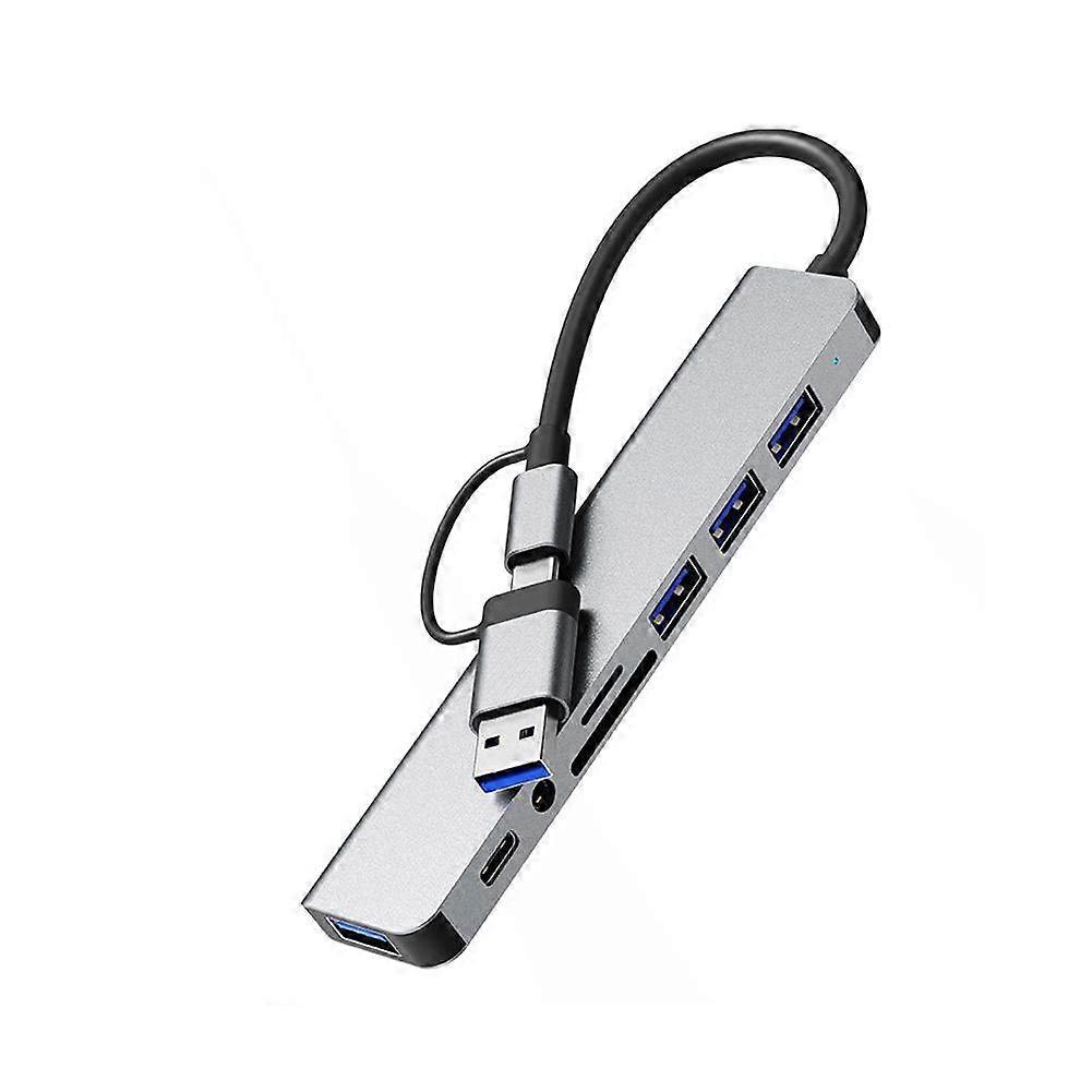 8-IN-1 USB HUB USB C Docking Station High Speed Transmission USB Splitter