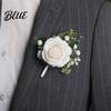 Durable Rose Wristlet Suit Corsage Wedding Band with Faux Pearl