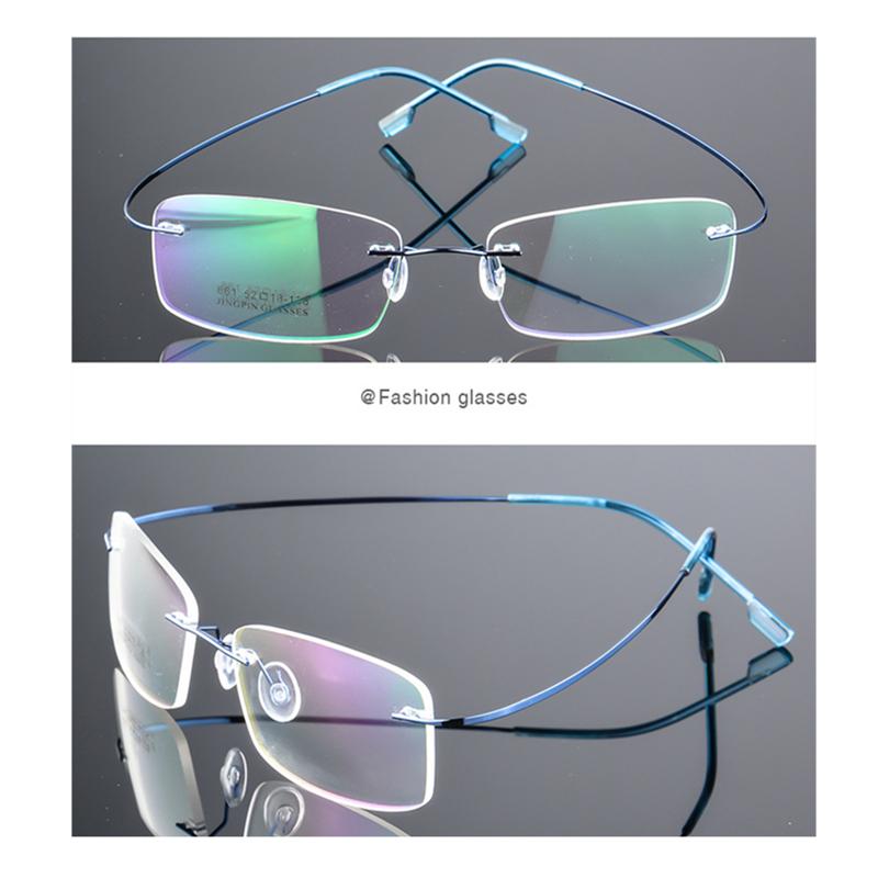 Flexibelt Ultralätt båglöst minne Titan Magnetiska läsglasögon Styrka +1,0~+4,0 Glasögon Presbyopiska glasögon Läsglasögon