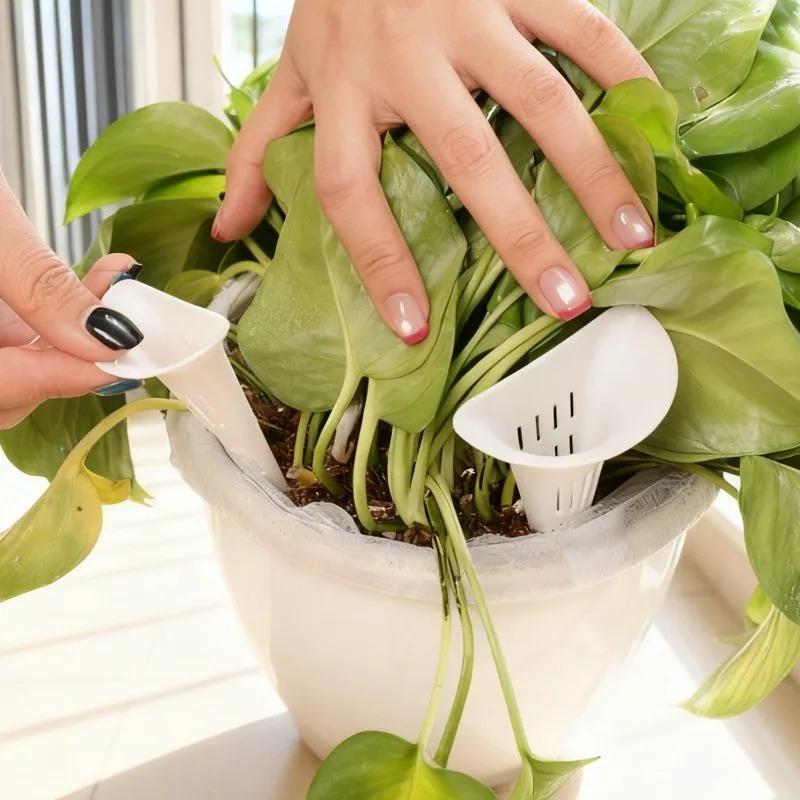 Plant Breathable Watering Device Home Conical Root Protection Tube Plastic Soil Aerator Tube Potted Flower Prevent Root Rot Tool