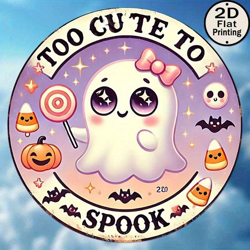 2D Flat Hanging Decorative Metal Sign Hand Painted Art