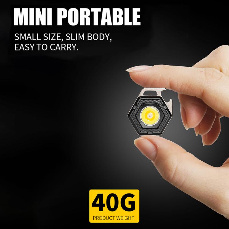 Mini Led Keychain Light Portable Ultra-light High Brightness Flashlight For Fishing Hiking Camping