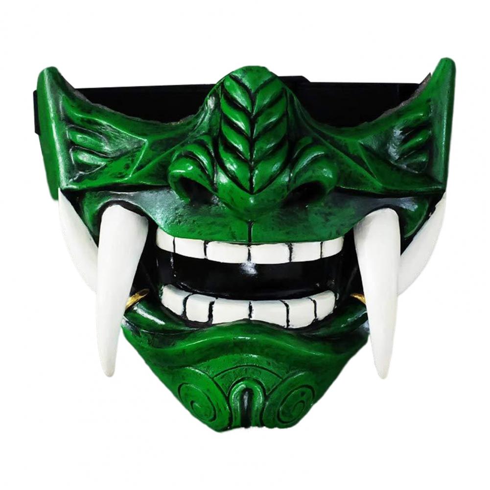 Halloween Cosplay Airsoft Maske Schutzmode Halbgesichtsmaske Prajna Hannya Maske Japanische Samurai Dämon Party Dekor