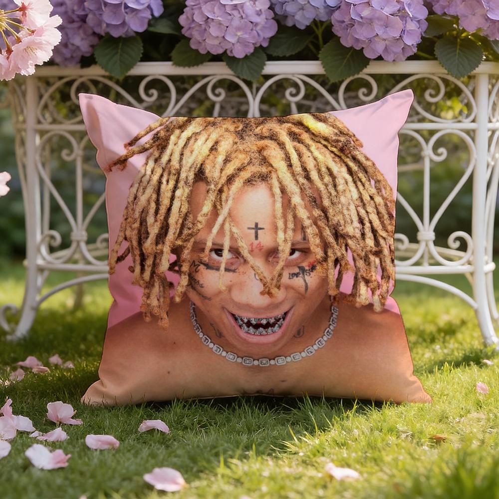 Rapper T-Trippie R-Redd Cushion Cover Home & Car Dual-Scene Pillow Cover: Reversible for Premium Comfort