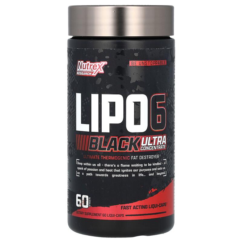 LIPO-6 Black, Ultra Concentrate, 60 Liqui-Caps