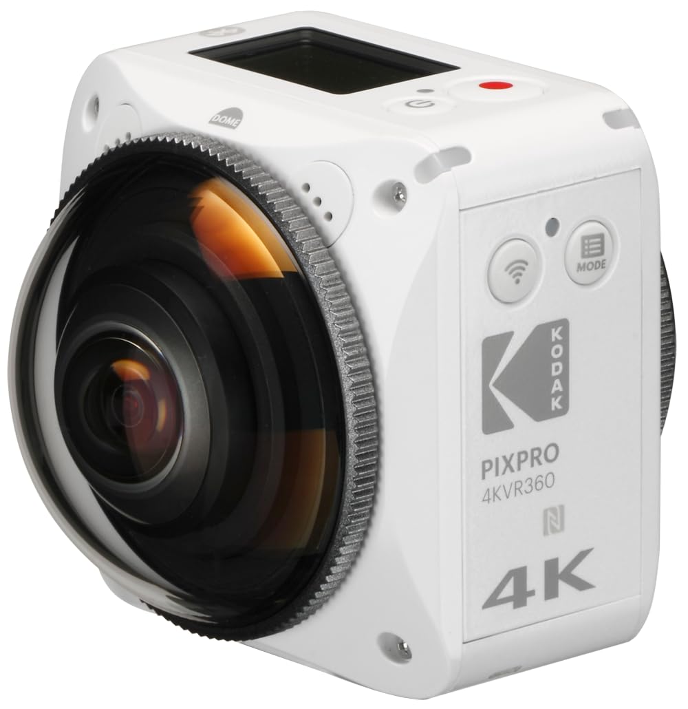 

KODAK PIXPRO Action Camera Spherical Shooting 4K Image Quality VR Compatible 4KVR360 360° + білий