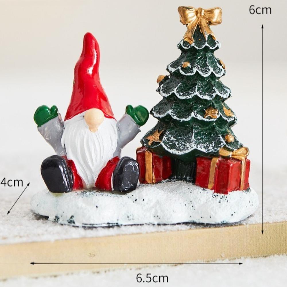 Christmas Decorations Reindeer Snow House Christmas Tree Pendants New  Party Gifts Christmas Atmosphere Desktop Decorations