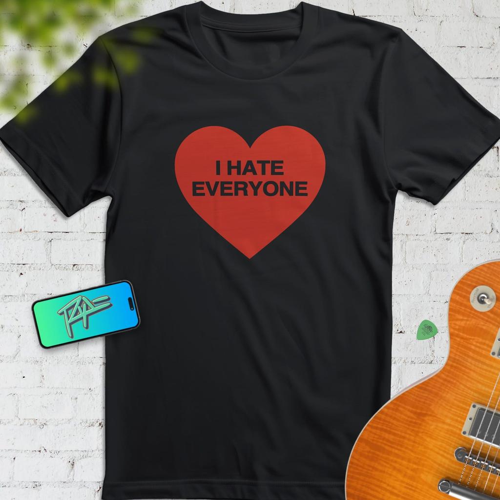 I Hate Everyone Graphic Tee, Sarcastic Anti-Social Humor