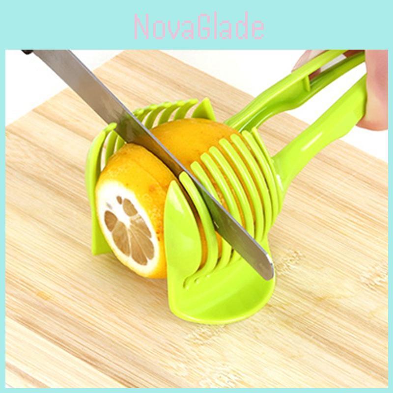Portable Lemon Tomato Slicer Kitchen Fruit Cutter Red City Slicer
