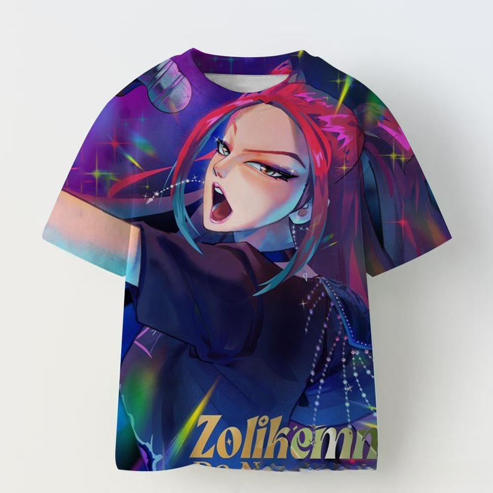Casual Comfort Top Fashion Printed Short Sleeve Loose T-Shirts Girls