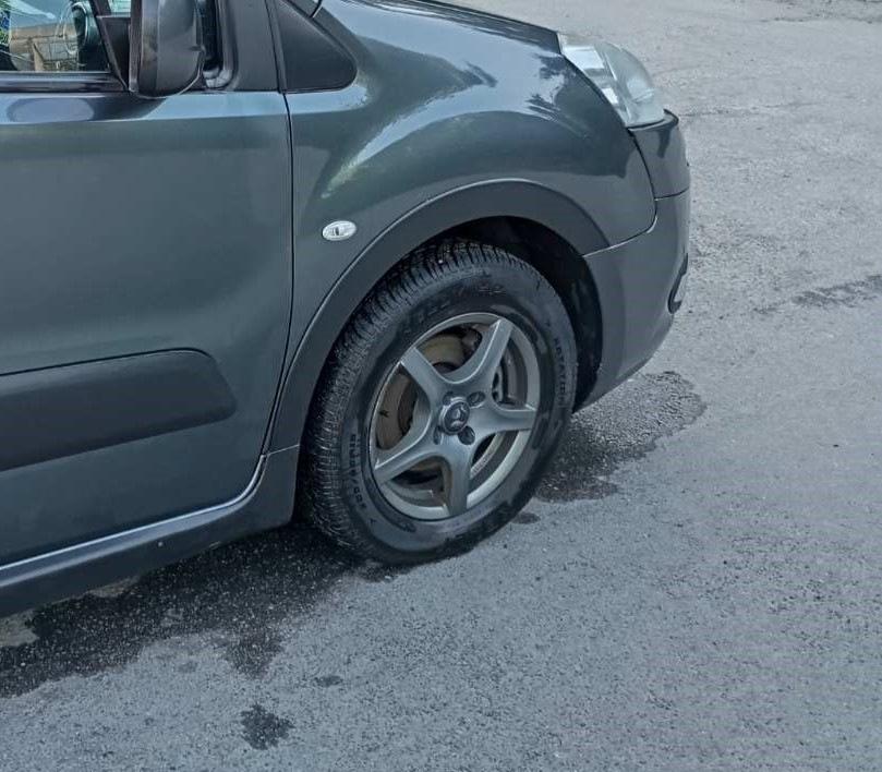 Накладки на арки (4 шт, черные) 1 боковая дверь, Пластик для Peugeot Partner Tepee 2008-2018 гг