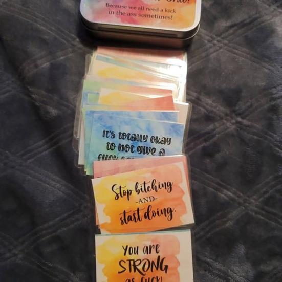 1 Κουτί Αστείες Κάρτες Κινήτρων Κάρτες με Ενθαρρυντικά Αποφθέγματα Κάρτα Χαιρετισμού με Θετικό Περιεχόμενο για Δώρο Φεστιβάλ