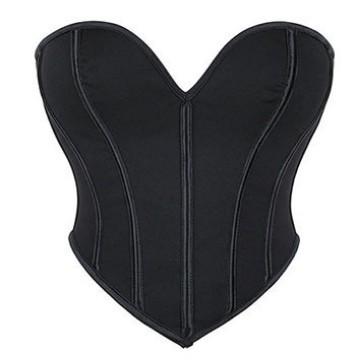 Black Matte Tube Top, Shapewear, Corset, Open Button, Backless Fish Bone, Chest Wrap, Small Vest.