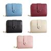 Pu Leather Business Purse Lychee Pattern Bank/ID/Credit Card Holder New Women Short Wallet  Woman