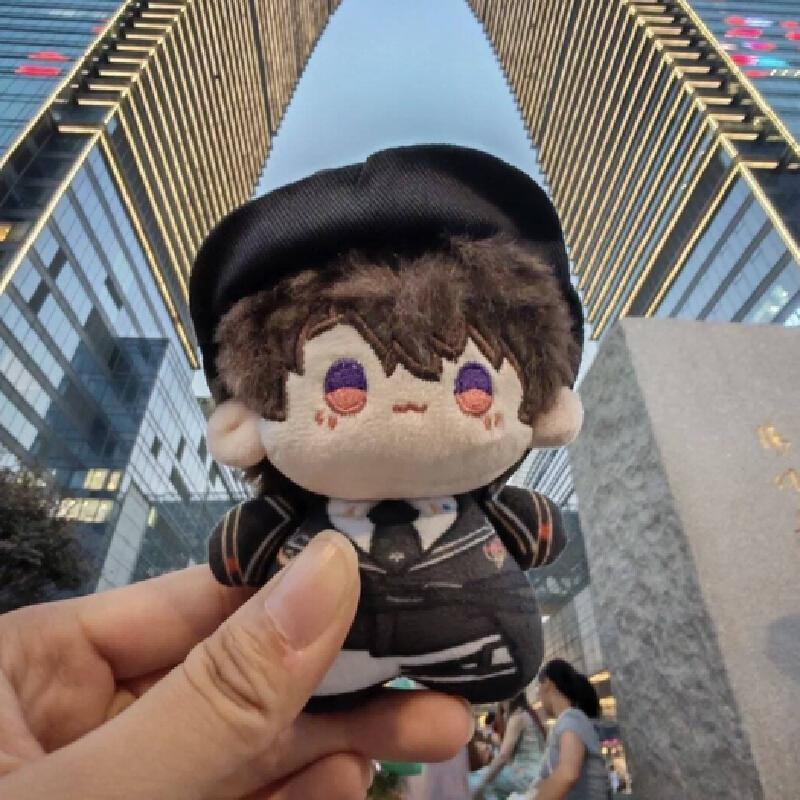 Love And Deepspace Game Peripheral Doll Caleb Character Plush Toy 10cm Printed Cute Cotton Doll Hat Can Be Removed Birthday Gift