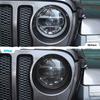 Smoked Front Headlight Lamp Frame Cover Trim Bezels For Jeep Wrangler JL JT 18+