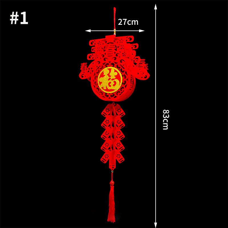 2026 Spring Festival Hanging Ornament The Year of Horse Chinese New Year Decoraitons 2026 Wall Hanging Lanterns Decor