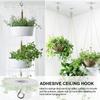 Water Resistant Wall Hooks Multifunctional Metal Hooks  For Plants Balloons Wind Chimes