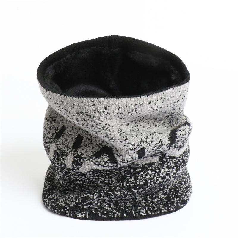 

Зимний шарф, вязаный шейный платок с кольцом, женская бандана, теплый воротник, унисекс, мужские шарфы для лица, бесконечный кашемировый снуд, шейный платок One Size