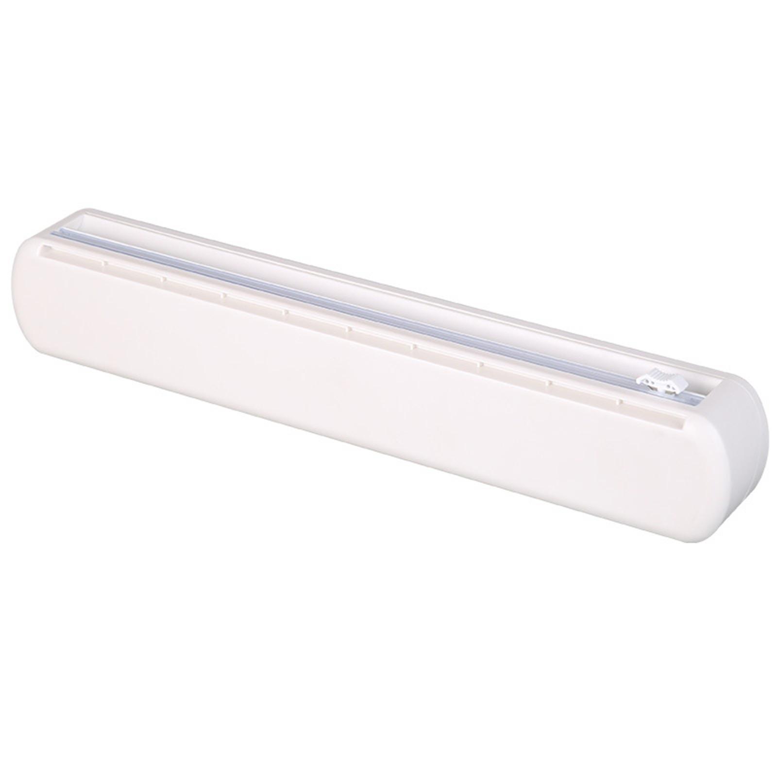 

Диспенсер многоразового использования для пластиковой упаковки с резаком, прочный резак для пищевой пленки, длина и диаметр пластиковой упаковки должны быть менее 11,8x1,77. One Size