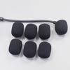 10Pcs MIC Windshield Foam Replaceable Wind-proof Soft Plosives Reduction Lapel MIC Sponge Cap for Recording