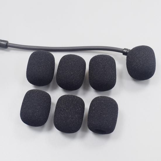 10Pcs MIC Windshield Foam Replaceable Wind-proof Soft Plosives Reduction Lapel MIC Sponge Cap for Recording