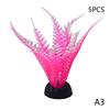 5Pcs Artificial Aquarium Decorative Pvc Aquatic Plants Simulation Water Weeds Ornament Fish Tank Grass Decoration Accessories