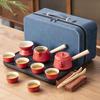 Ceramic Portable Travel Tea Set Household Gifts Business Company High-end Gifts