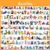 Buntes Miniatur-Pocket-Monster-Puppenset mit 144 Teilen für Sammler und Kinder