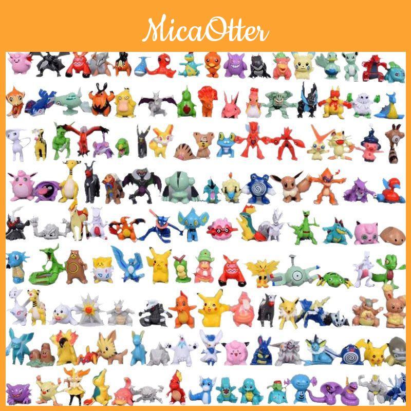 Buntes Miniatur-Pocket-Monster-Puppenset mit 144 Teilen für Sammler und Kinder