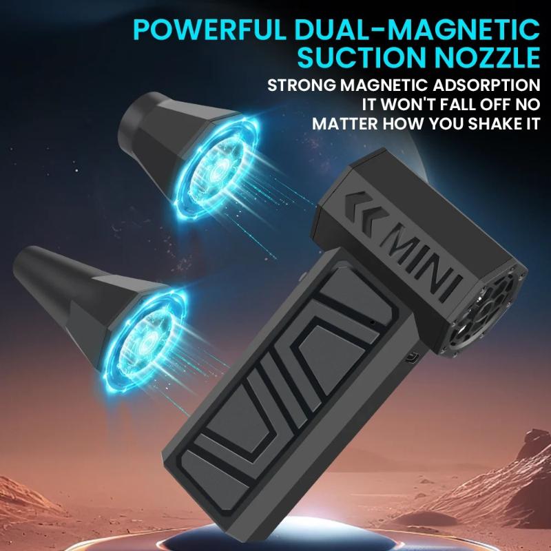 2026 NEW Turbo Fan Electric Air Duster Portable 130000RPM Cleaning Jet Blower Tool Car Blowing Snow 4 Gears Adjustable Type-C Charging
