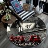 Liverpool Players Pattern Round rug,Carpet Rug for Living Room Bedroom Playroom ,Non-slip Floor Mat,Holiday Gifts and Birthday Gifts.