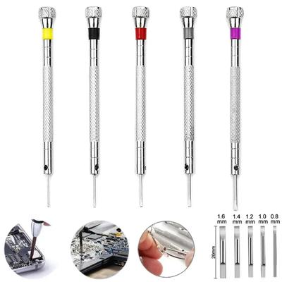 0.8-1.6mm Steel Screwdriver for Watch Repairing Portable Watch Tools Band Removal with Mini Link Pins Watchmaker Tools Kits