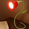 Mit Helligkeitsspeicher Schreibtischlampe Biegsame Blume LED Tischlampe Tragbare Rose LED Lampe Nachttisch