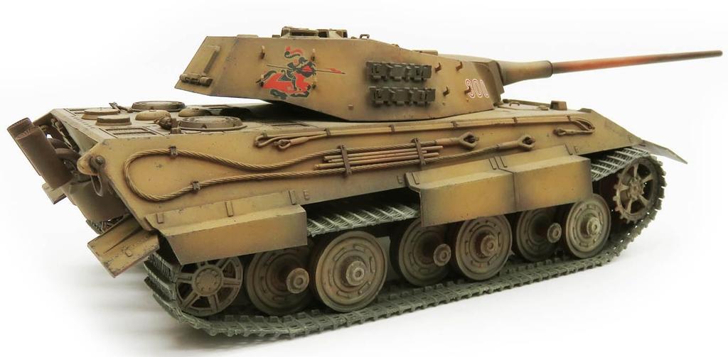Rocket Models 1/35 Měřítko Německá věž E-50 Typ F „Panther Fang“ s nočním viděním a kovovým kanónem, Plastikový model kit 47028SP