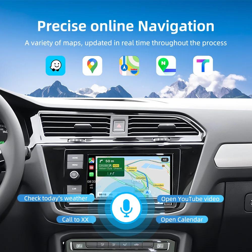 CARABC Wireless Carplay Android Auto Mirror Link For VW Volkswagen Skoda Octavia A5 Golf 7 Polo Passat B8 With MIB MIB2 System