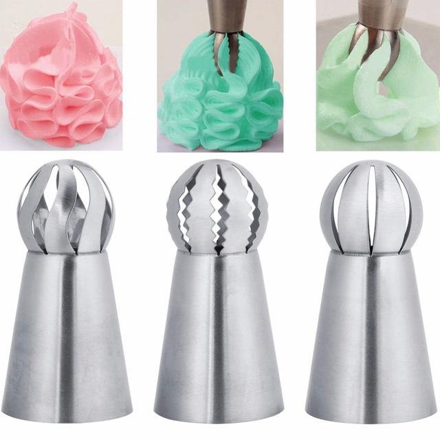 

Cake Icing Nozzles Russian Piping Tips Lace Mold Pastry Cake Decorating Tool Stainless Steel Kitchen