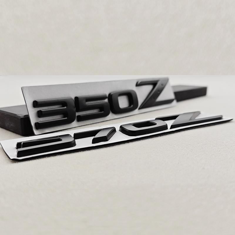 3D Black Chrome 350Z 370Z Emblem Rear Trunk Badge Letter Logo Sticker For Nissan Fairlady Car Styling Accessories Replacement