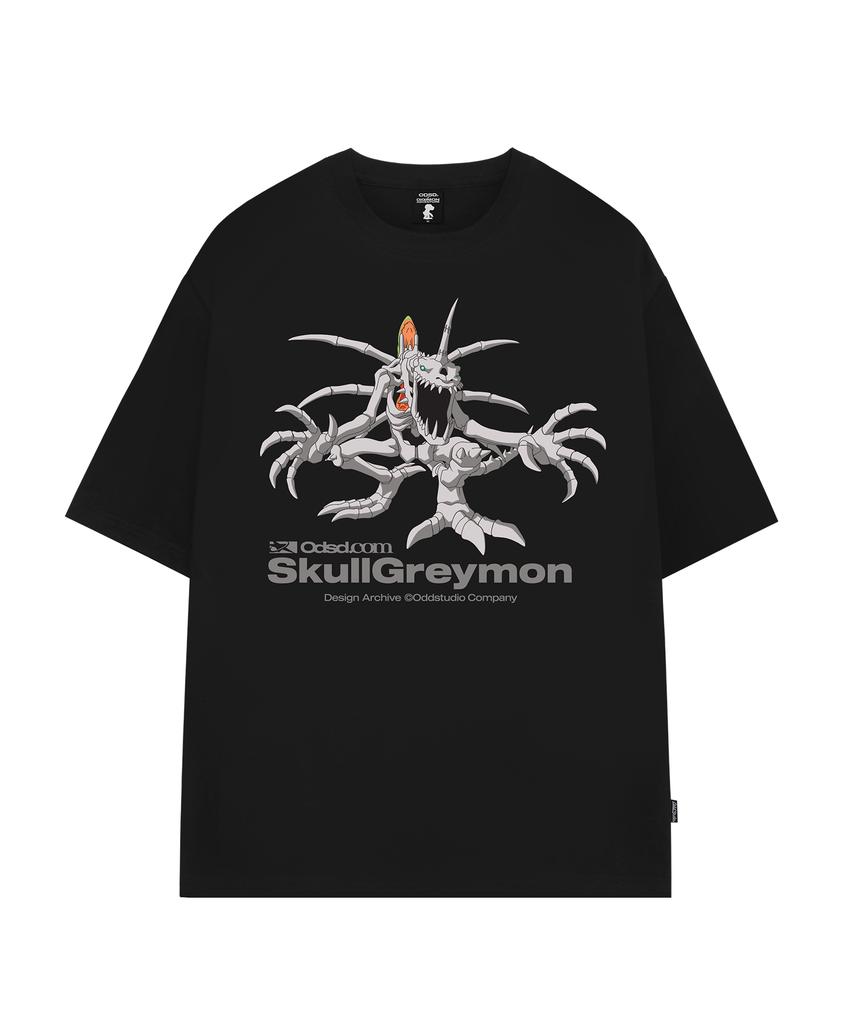 ODDSTUDIO [Digimon Adventure] Skullgreymon Overfit T-Shirt - 2 Colors
